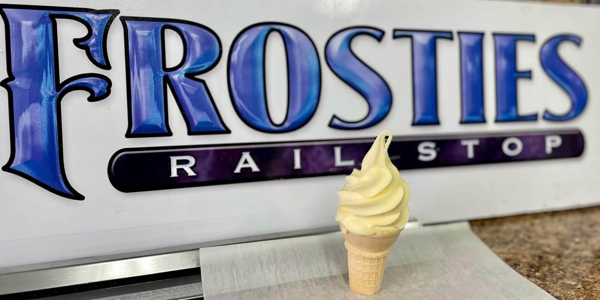 Frosties Rail Stop logo background