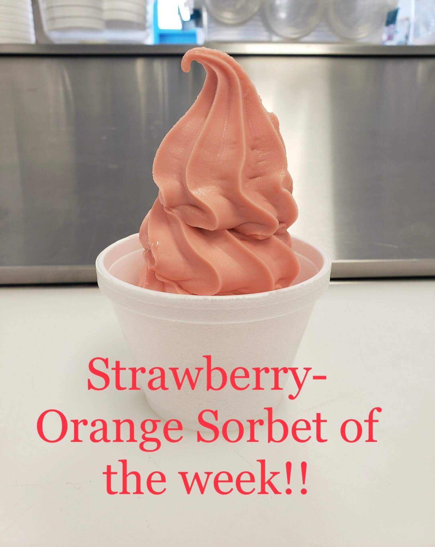 Strawberry-Orange Sorbet of the week