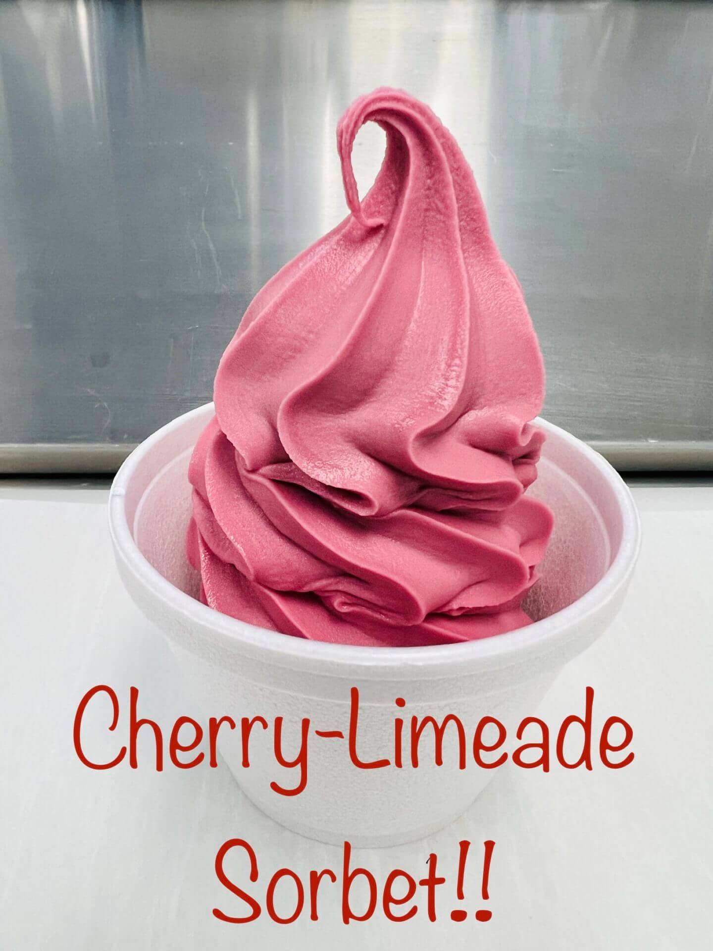Cherry-Limeade Sorbet